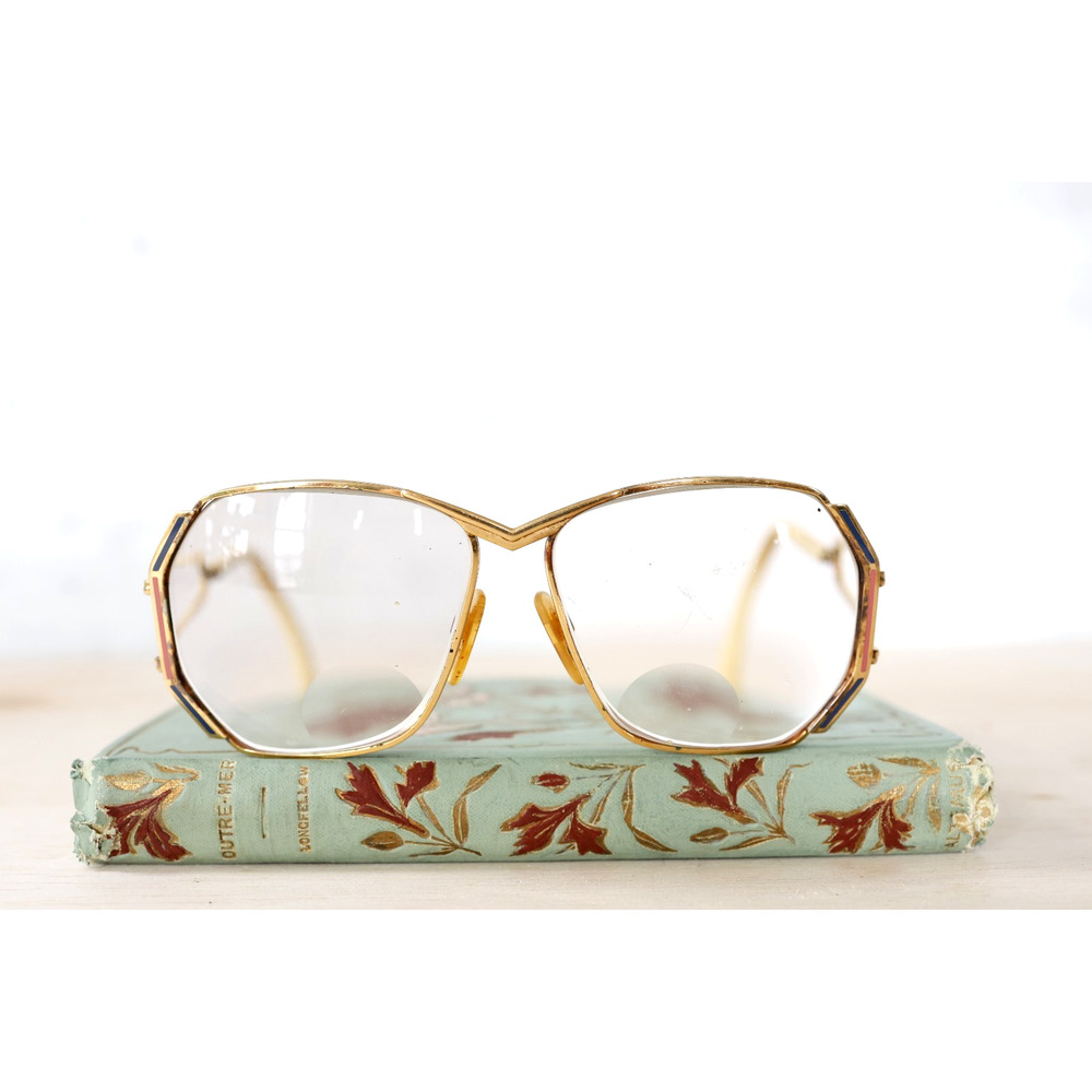 Vintage Cazal 1980s Eyeglass Frames West Germany Multicolor Street Hip Hop